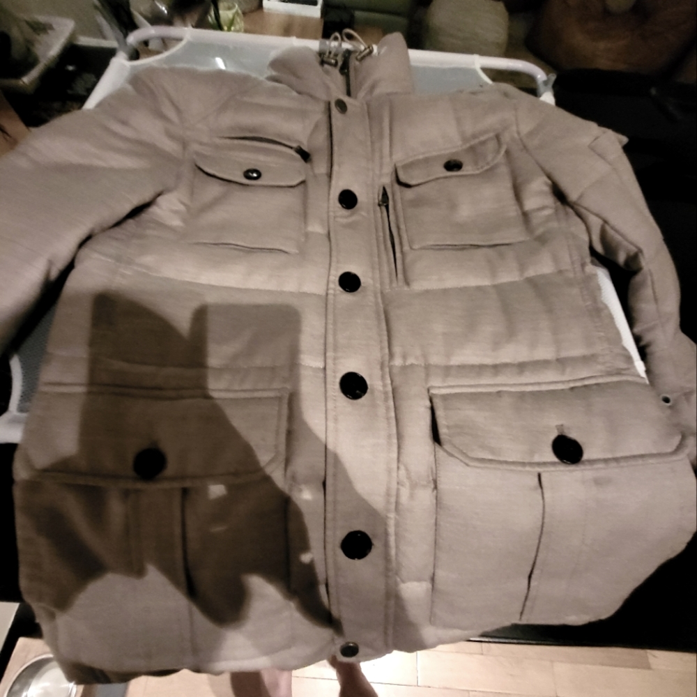 100% cashmere Suit Supply down coat - Tan (size 38) - excellent condition
